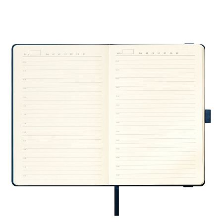 Ежедневник Альфа (Alpha) недатированный, синий/голубой