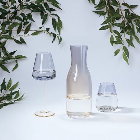 Стакан для воды Ницца (Nizza), градиент дымчато-золотой