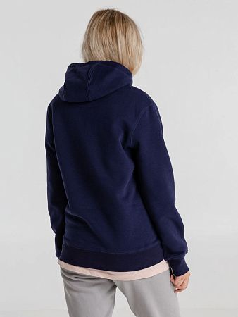 Толстовка с капюшоном унисекс King, темно-синяя, размер S