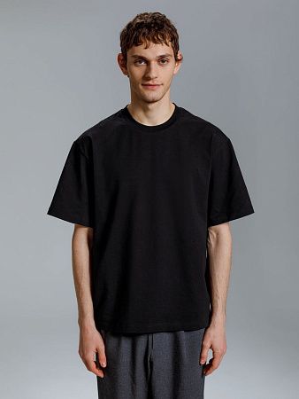 Футболка оверсайз Kangas, черная, размер XS/S