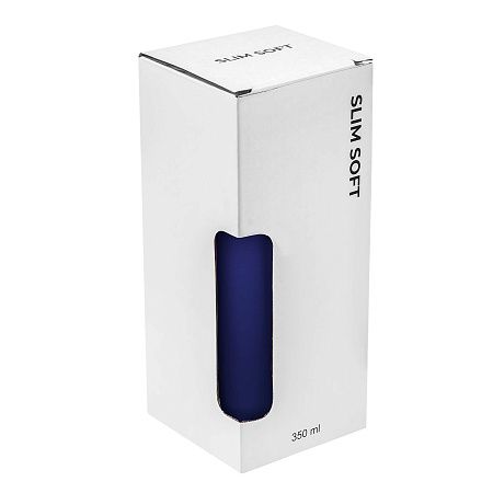 Термокружка SLIM SOFT COLOR 350мл. Темно-синяя 6030.14