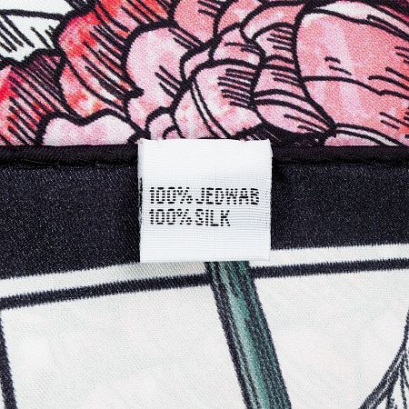 Платок шелковый Delicate, пионы