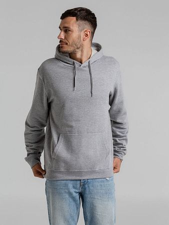 Толстовка с капюшоном Snake II серый меланж, размер 3XL