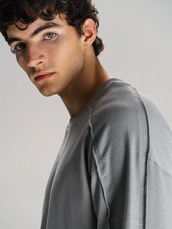 Свитшот унисекс Vozduh, светло-серый, размер XL/2XL