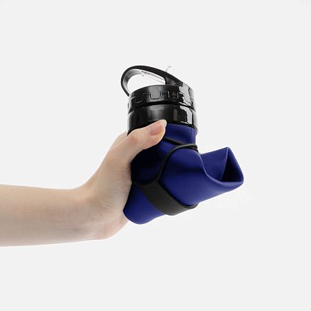 Складная бутылка для воды Langfossen, синяя