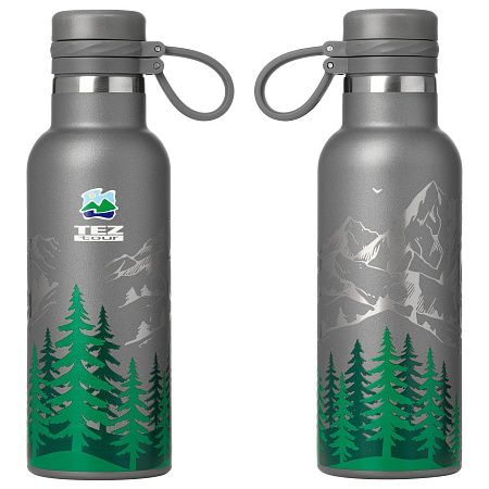 Термобутылка вакуумная герметичная Модена (Modena), серая