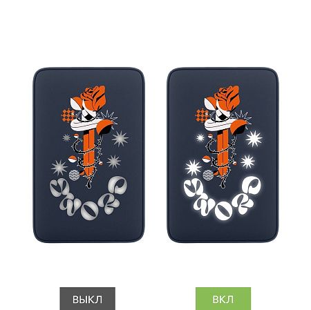 Внешний аккумулятор с подсветкой Анкор (Ancor) 5000 mAh, синий