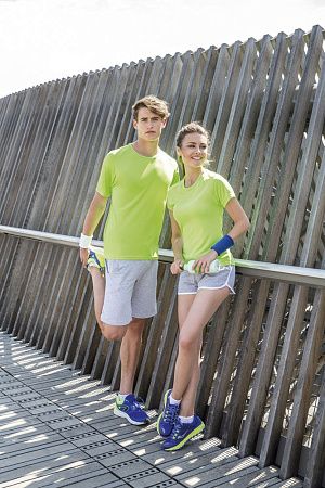 Футболка унисекс Sporty 140, оранжевый неон, размер XXS