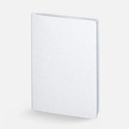 Ежедневник Nebraska Flex, недатированный, белый с серебристым