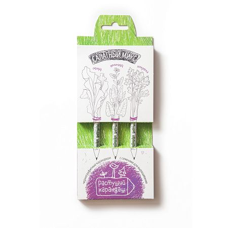 Набор графитных бумажных карандашей 3шт.