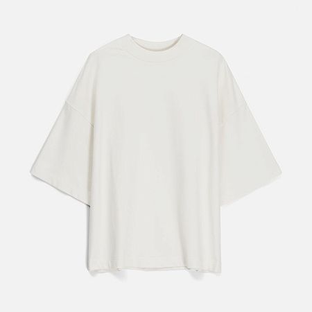 Футболка оверсайз унисекс T9, молочно-белая, размер XL/2XL