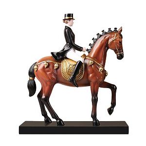 Статуэтка &amp;quot;Наездница и лошадь&amp;quot;, цвет коричневый
