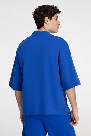 Футболка оверсайз унисекс T9, синяя, размер XL/2XL