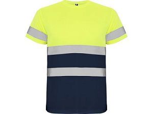 Футболка со светоотражающими полосами «Delta», мужская, цвет: желтый под нанесение