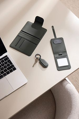 Обложка на паспорт VINGA Baltimore RCS с Bluetooth-трекером Dual