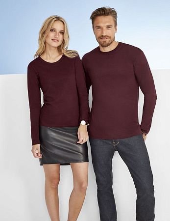 Футболка с длинным рукавом Monarch 150, красная, размер S