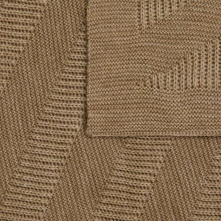 Плед Locus Solus, коричнево-бежевый меланж