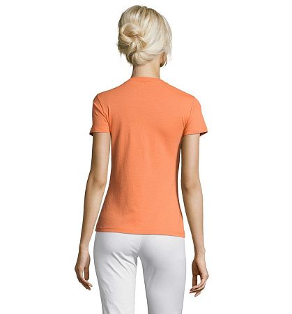 Футболка женская Regent Women, оранжевая (абрикосовая), размер XXL