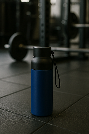 Термобутылка Button Black