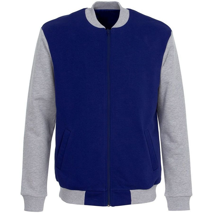 Бомбер College, ярко-синий, размер XL