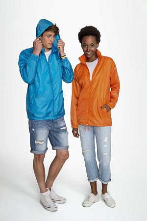 Ветровка унисекс Shift, ярко-синяя, размер XS