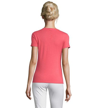 Футболка женская Regent Women, розовая (коралловая), размер M