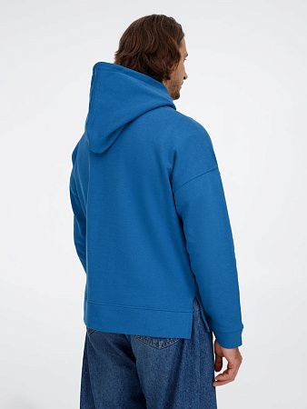 Худи оверсайз унисекс Tolla, синее (джинс), размер XS/S