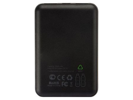 Внешний аккумулятор из rPET «Reborn», 5000 mAh