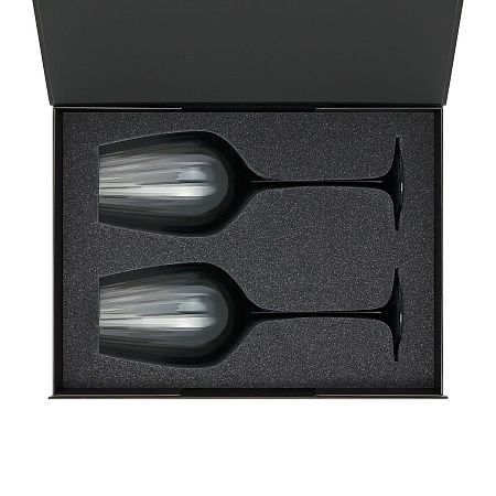 Подарочный набор 2 бокала для вина Мансера (Mancera) в черной коробке