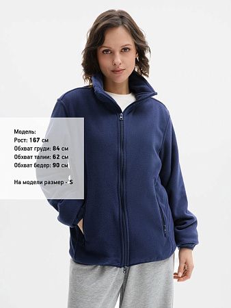 Куртка флисовая унисекс Ben Mac, темно-синяя, размер 3XL