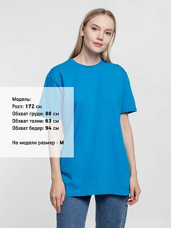 Футболка унисекс T-Bolka 160, бирюзовая, размер 4XL