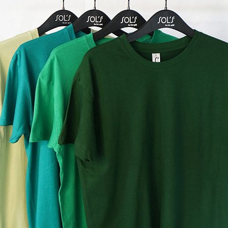 Футболка унисекс Regent 150, ярко-зеленая, размер XXL