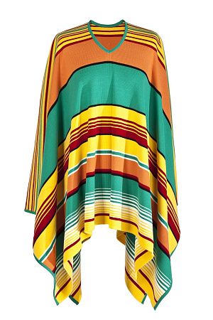 Пончо вязаное