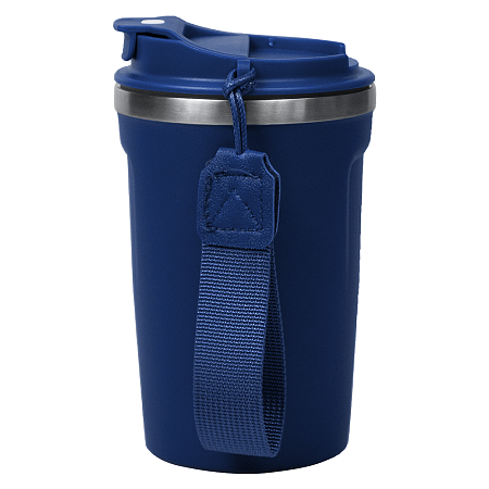 Термокружка Zencup вакуумная, стальная, 380 мл, темно-синяя