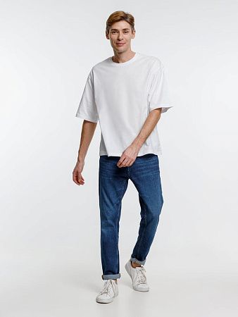 Футболка оверсайз унисекс Base Space, белая, размер XL/2XL