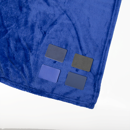 Шеврон Rectangle Latte Soft touch размер 50*70 мм, темно-синий, со скругленными углами