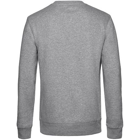 Свитшот унисекс King, серый меланж, размер S