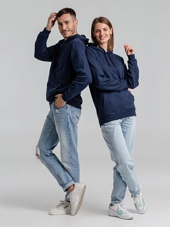 Толстовка с капюшоном Snake II темно-синяя, размер L