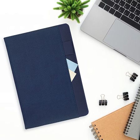 Ежедневник Smart Combi Sand А5, ярко-синий, недатированный, в твердой обложке с поролоном