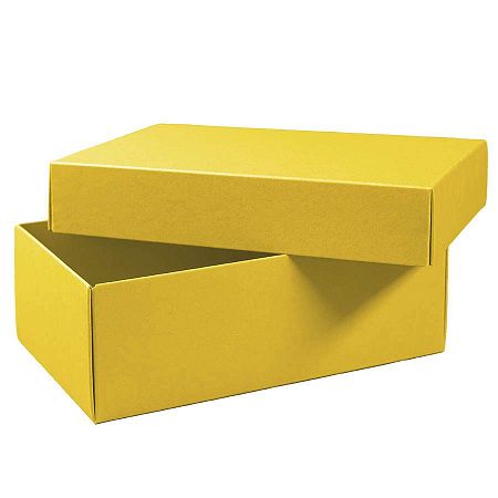 Коробка картонная, "COLOR" 11,5*6*17 см; желтый
