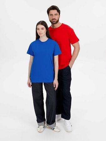 Футболка унисекс T-Bolka 180, синяя, размер M