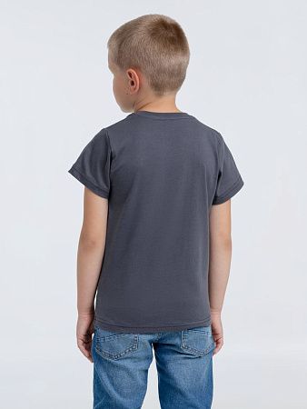 Футболка детская T-Bolka Kids, темно-серая (графит), размер 10 лет (130-140 см)