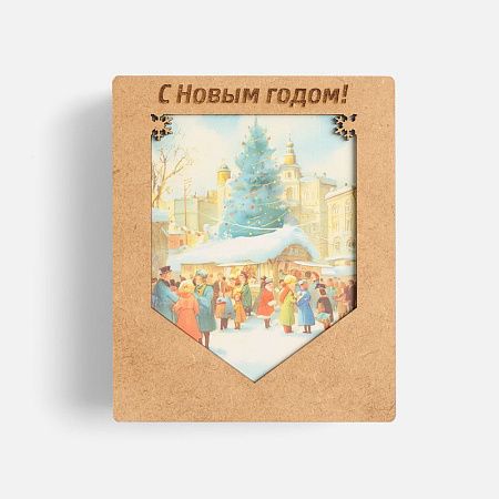 Деревянные флажки «Праздничные мотивы»