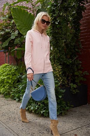 Толстовка на молнии с капюшоном женская BNC Inspire (Organic), красная, размер XS