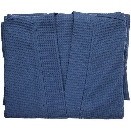 Халат вафельный Kimono, темно-синий, размер M/L