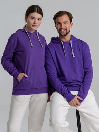 Толстовка с капюшоном Unit Kirenga, фиолетовая, размер XS
