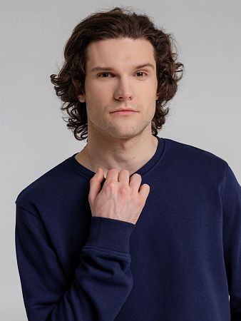 Свитшот унисекс BNC Inspire (Organic), темно-синий, размер XS