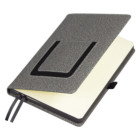 Ежедневник  Smart Wallet Cambric  A5, серый, недатированный, в твердой обложке с поролоном