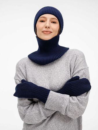 Варежки Catch Match, темно-синие, размер S/M