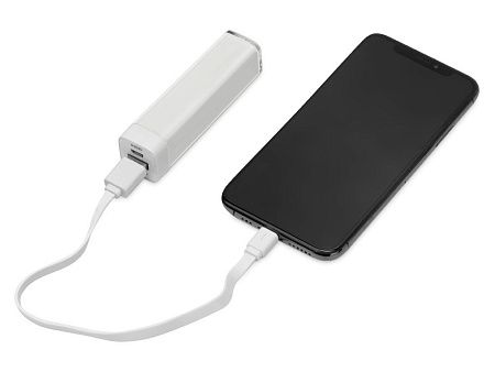 Внешний аккумулятор «Ангра», 2200 mAh, цвет: белый